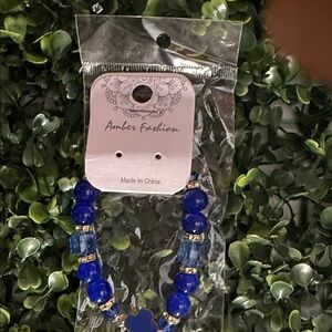Blue Beaded Bracelet
